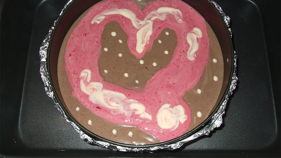 Bake a Heart Nebula cheesecake this Valentine's Day