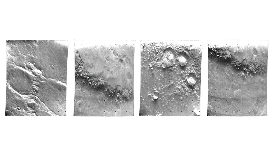 A selection of flyby images from the southern part of the Mariner 7 track. Reproduced courtesy of Haynes Publishing. Credit: NASA/JPL-Caltech