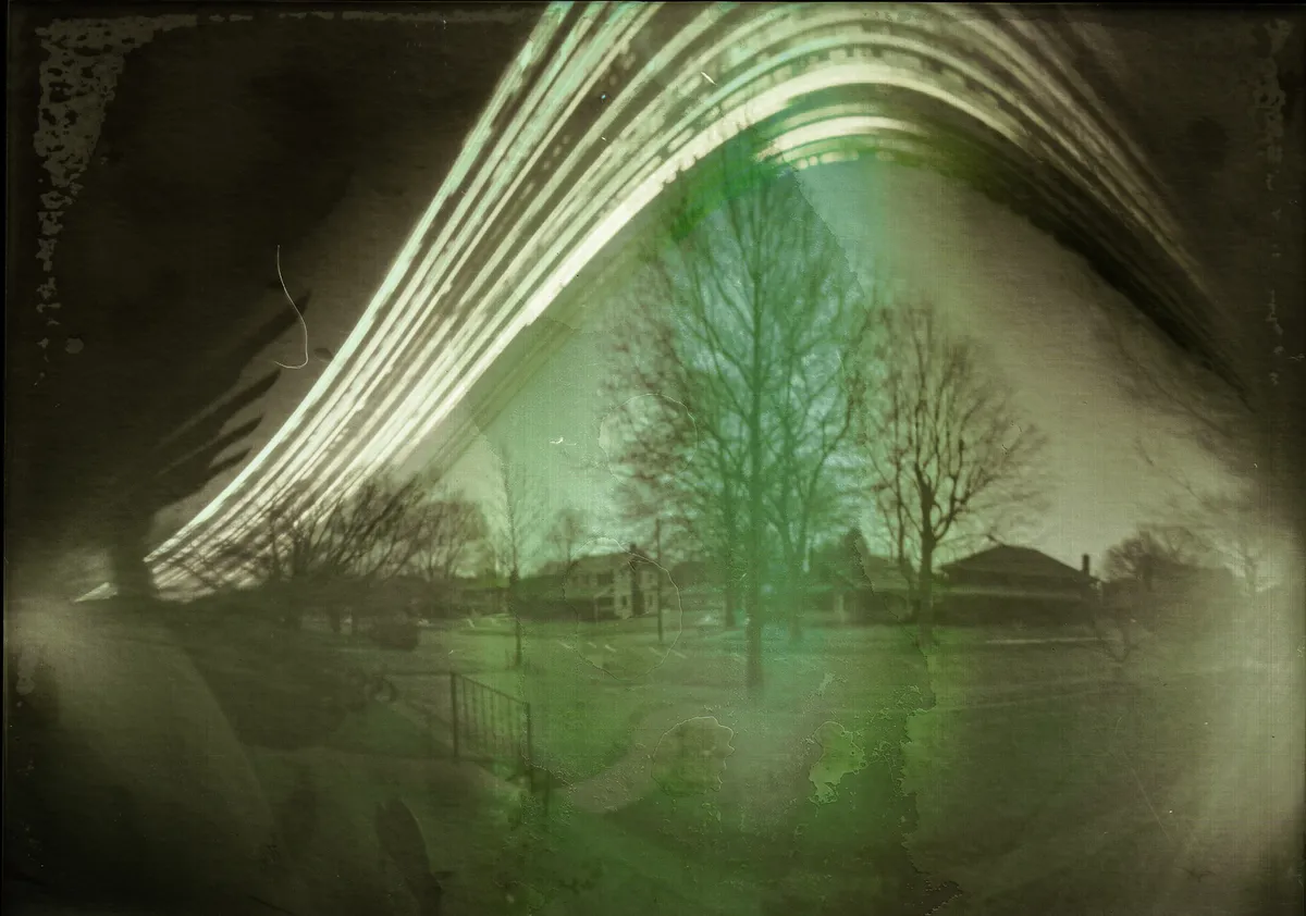 A solargraph taken in Indianapolis, US, using a pinhole camera. Credit: Laura Lim Prescott / Getty Images