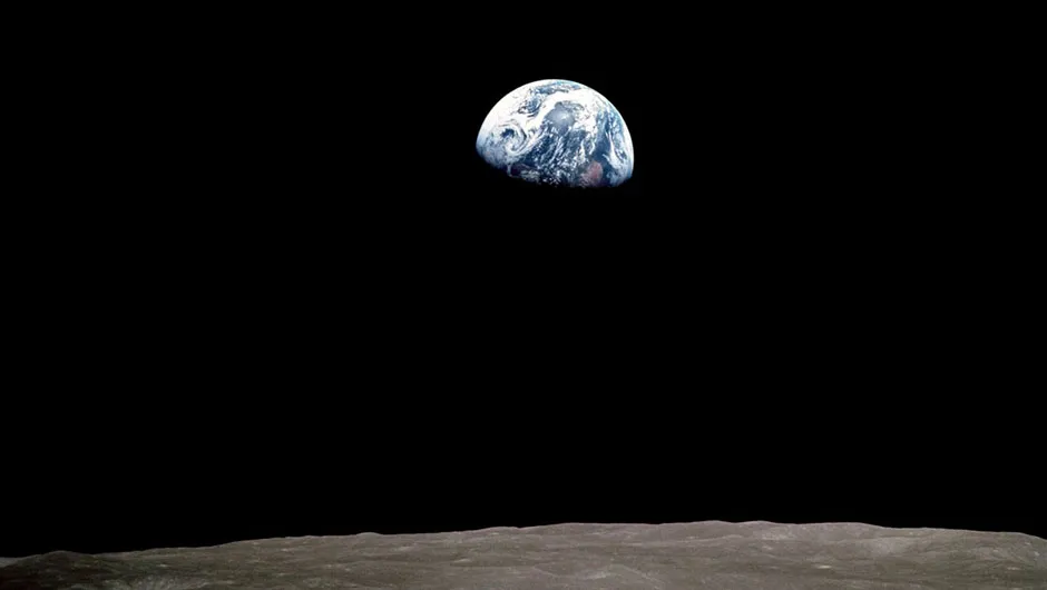The famous Earthrise picture was taken by lunar module pilot Bill Anders on Christmas Eve 1968 after the crew spotted our planet coming up over the horizon