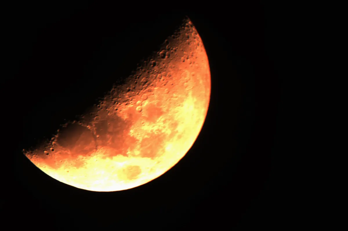 Moon over Stafford by Mark Fuller, Wildwood, Stafford, UK. Equipment: Altair Hypercam 183c, Altair CLS-CCD Filter, Skywatcher ED100 refractor.