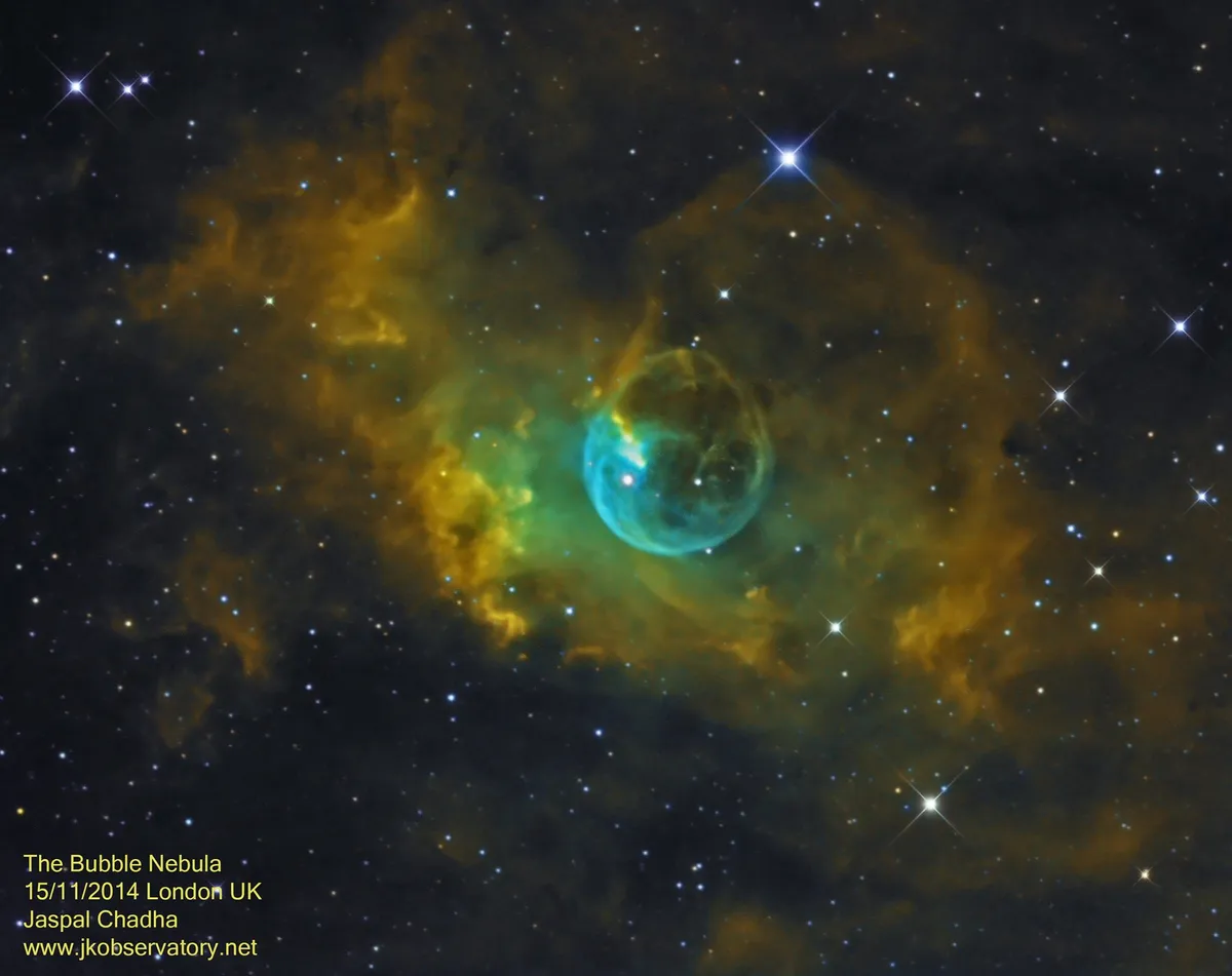 The Bubble Nebula by Jaspal Chadha, London, UK.