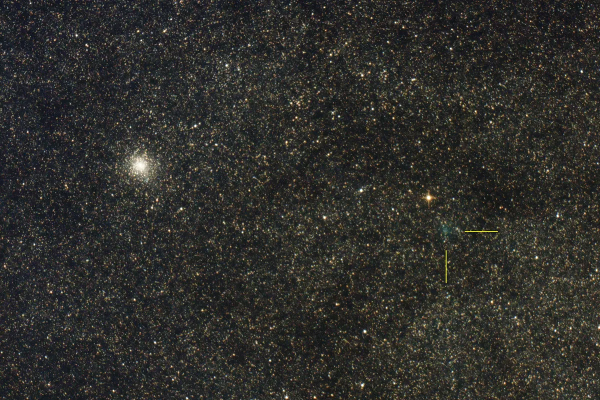 Short-period Comet 10P/Tempel into Milky Way 