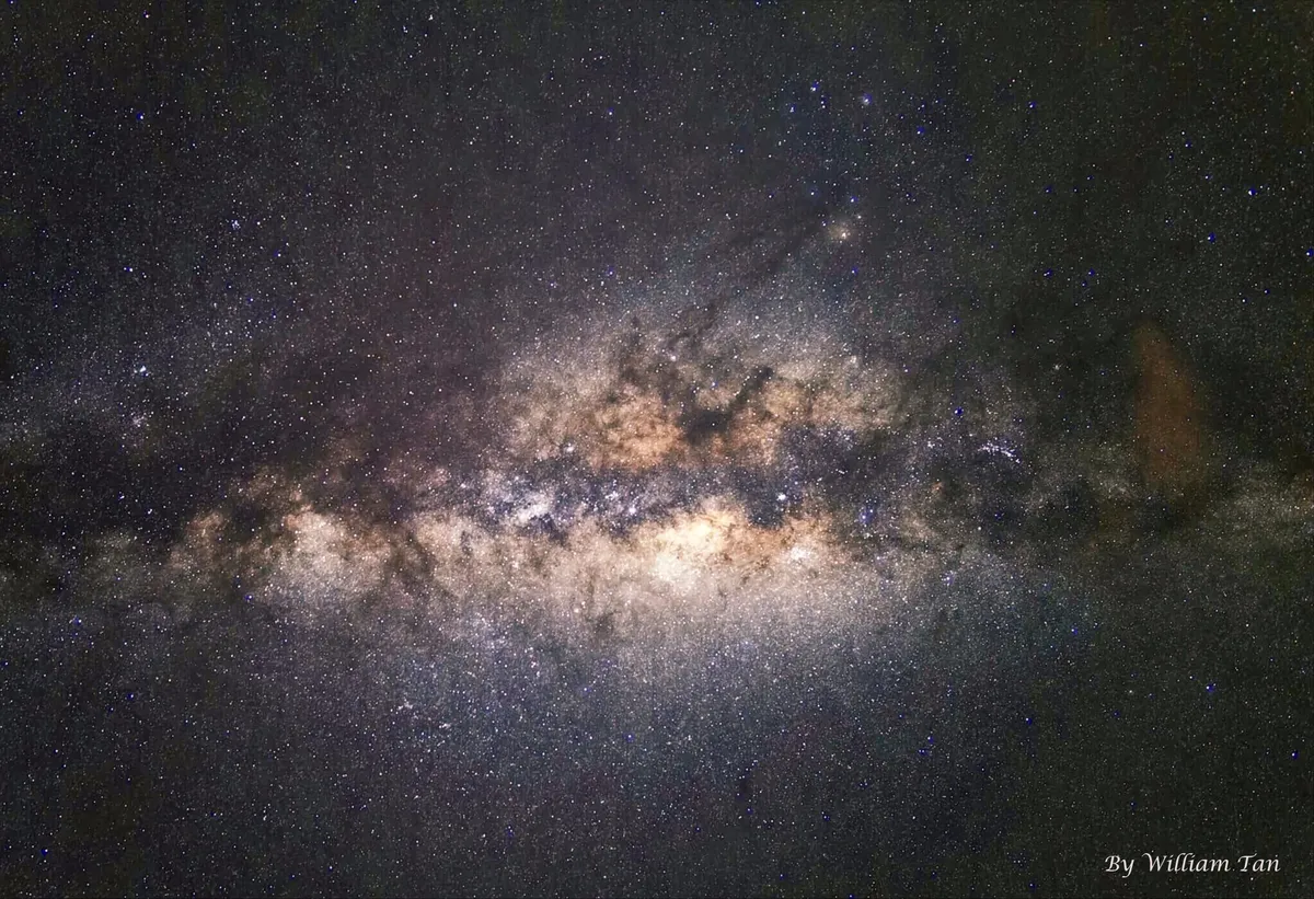 Galactic Center of Milky Way by William Tan, Johor Bahru, Malaysia. Equipment: A6000 , Samyang 12mm, Tripod.