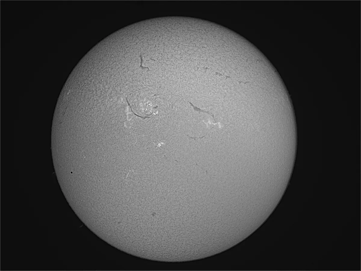 Mercury Transit - A Couple of Minutes into Pass by Anthony Day, Ash, Surrey, UK. Equipment: LS50THa, DS