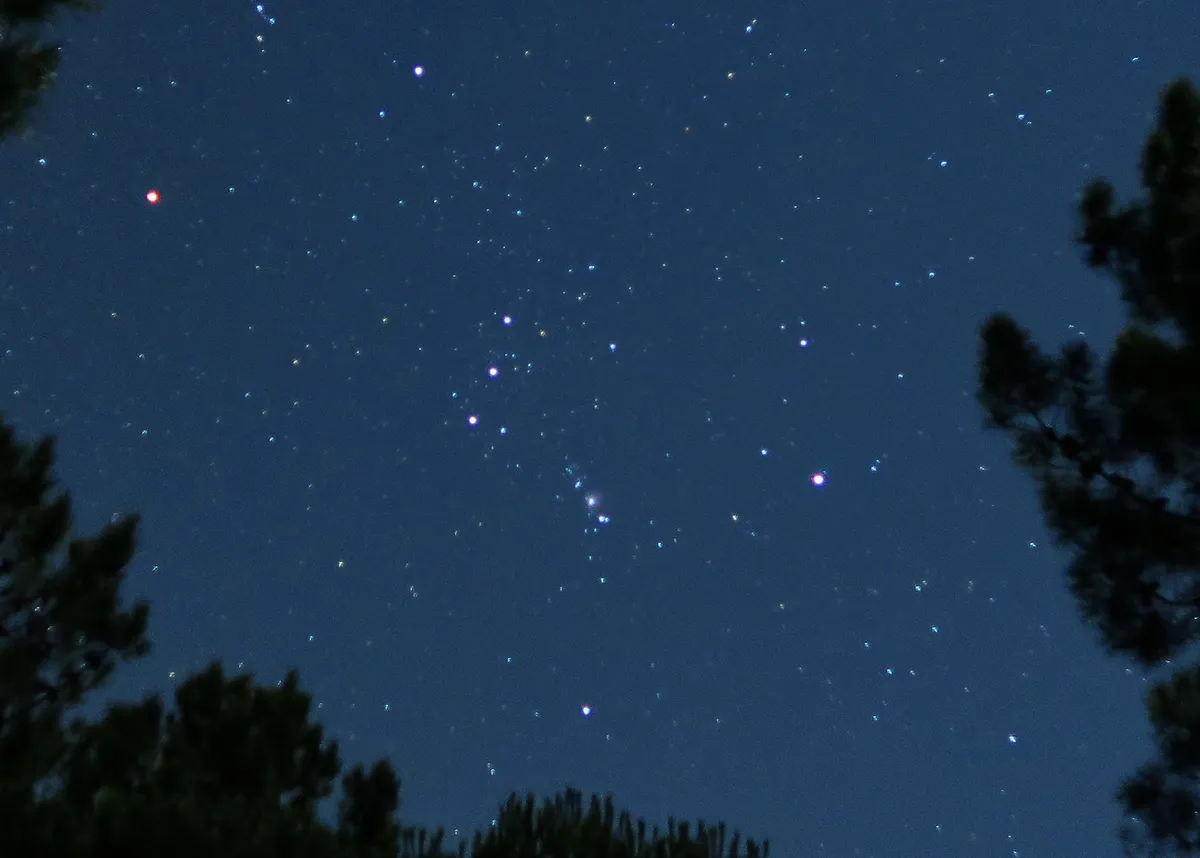 Constelación de Orión por Zygmunt Szot, Comporta, Portugal.  Equipo: Canon PowerShot G7