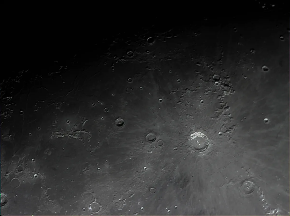 Moon by Ronald Piacenti Junior, Brasilia, DF, Brazil. Equipment: Celestron C6, HEQ5 Pro mount, Expanse ASI 120 MC CMOS camera