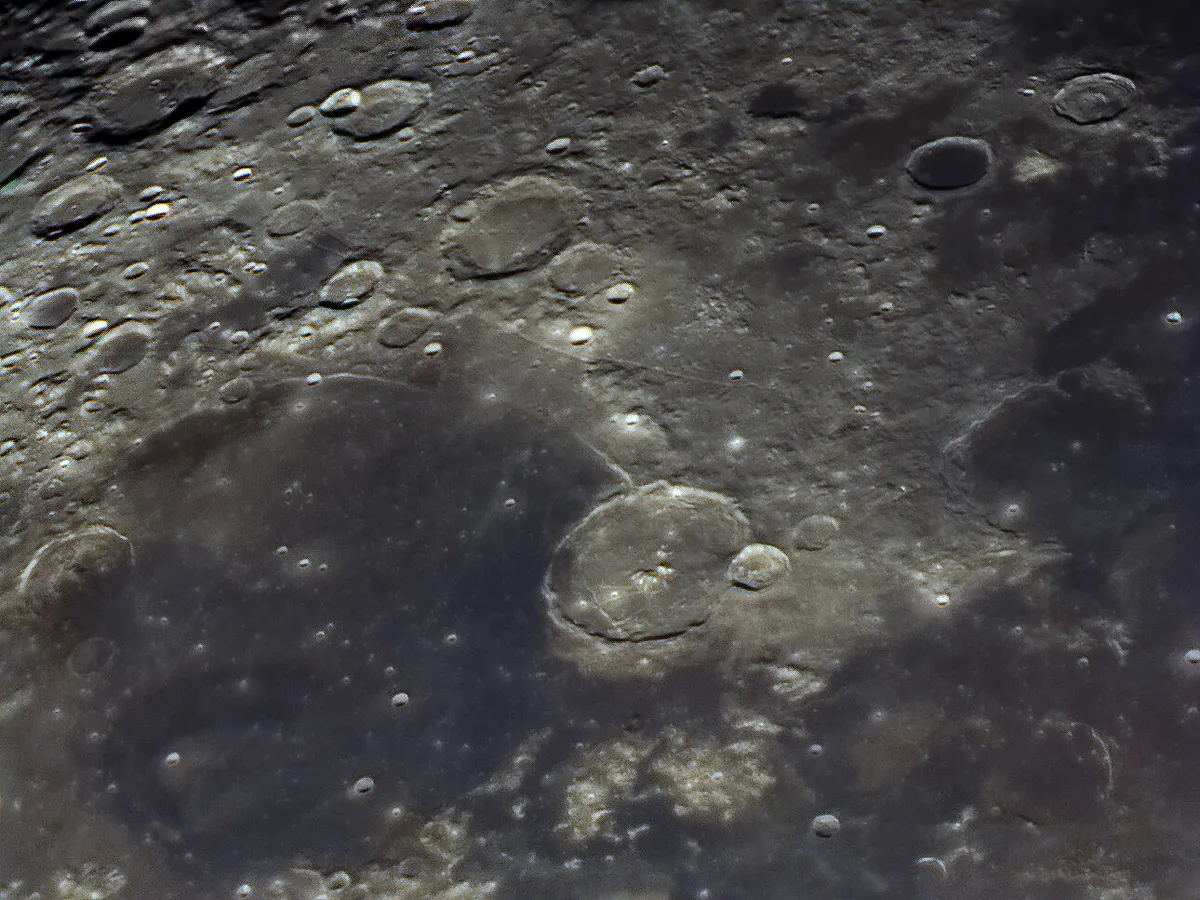Gassendi Crater by James Harrop, Bradford, UK. Equipment: Sky Pro180, HEQ5 Mount, ASI224MC.