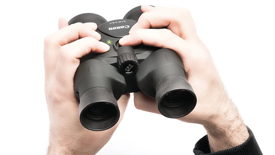 Canon 12x36 IS III binoculars are discounted for a great Black Friday binoculars deal