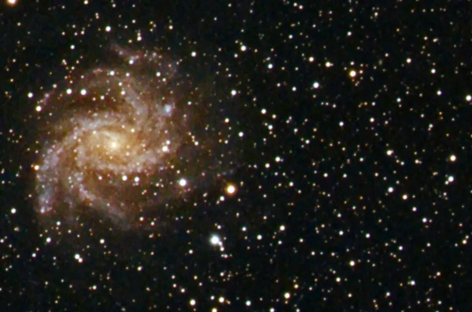 NGC 6946 mit Supernova by Mario Richter, Finsterwalde, Germany.