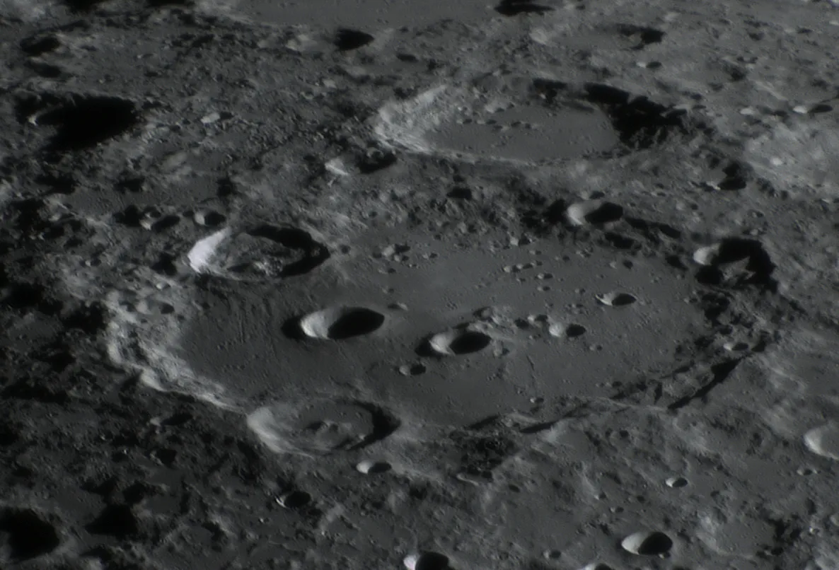 Clavius Crater by Neil Phillips, Great Notley, Essex, UK. Equipment: 12