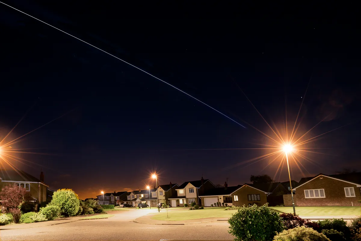 ISS pass over Whitburn Tyne and Wear by John Short. Equipment: Sony A7RII, 16-35 Wide Angle