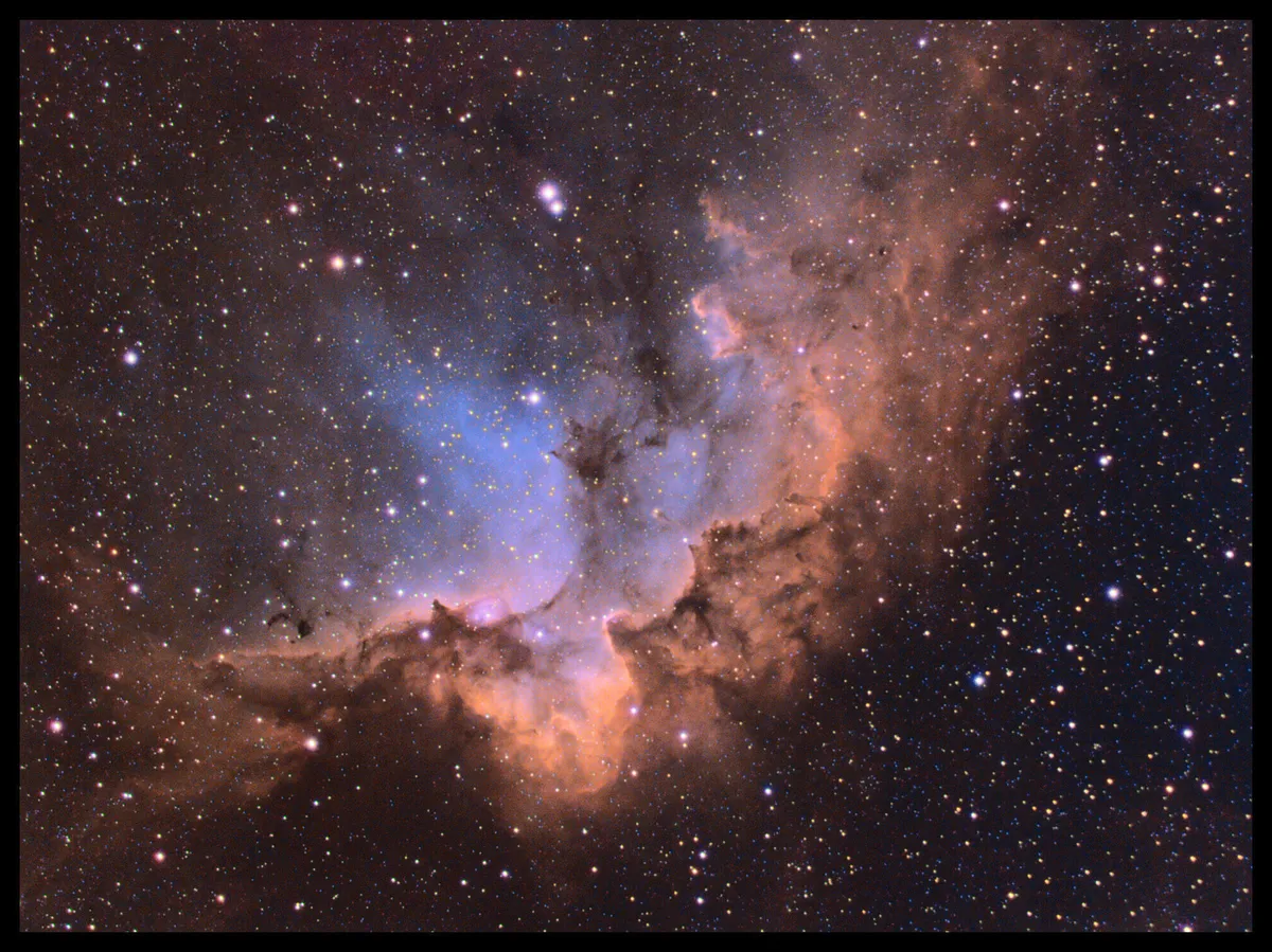 NGC7380 - The Wizard Nebula by Gavin James, Marlborough, UK. Equipment: Celestron EdgeHD 800, Reducer, QSI-683-WSG.