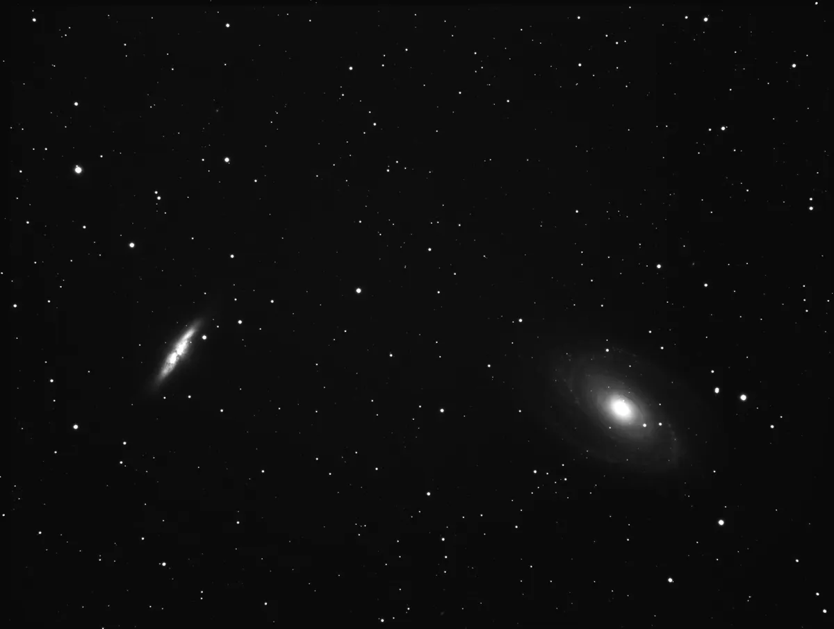 Bode's and Cigar Galaxies by Andy Jensen, Suffolk, UK.