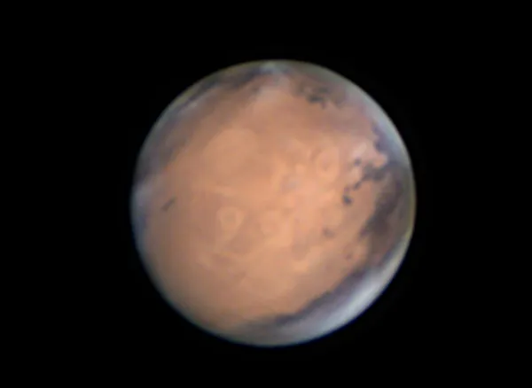 Mars by Avani Soares, Parsec Observatory, Canoas, Brazil. Equipment: C14 Edge, ASI 224, Powermate 2X, L filter