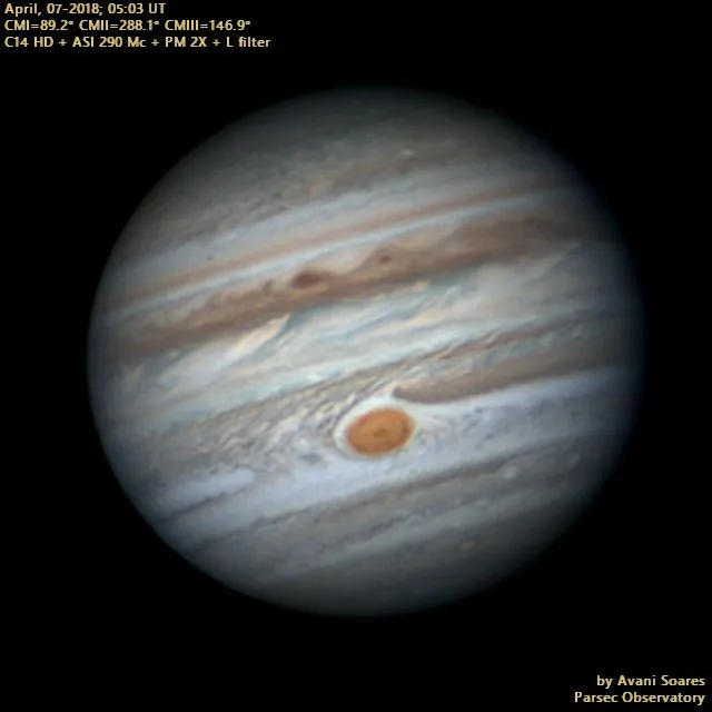 Jupiter, April 07-2018 by Avani Soares, Canoas, Brazil.