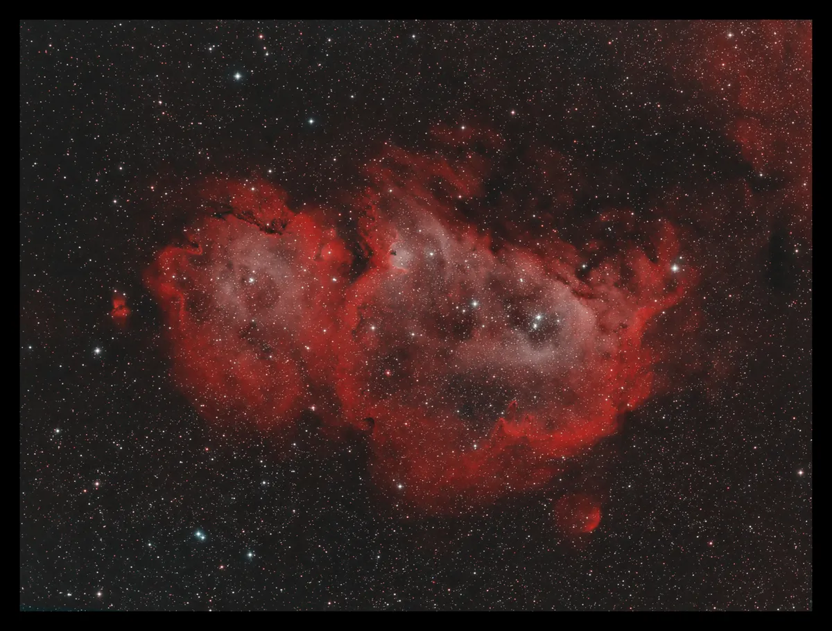 IC1848 - The Soul Nebula (Bi Colour) by Gavin James, Marlborough, UK. Equipment: William Optics Star71, QSI 683-WSG