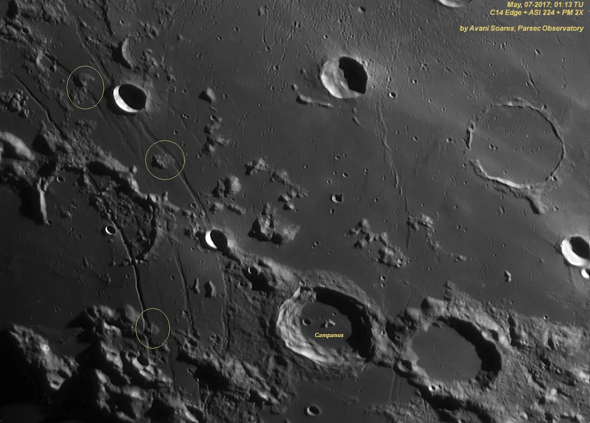 One image two looks! by Avani Soares, Parsec Observatory, Canoas, Brazil. Equipment: C14 Edge, ASI 224, PM 2X, L filter.