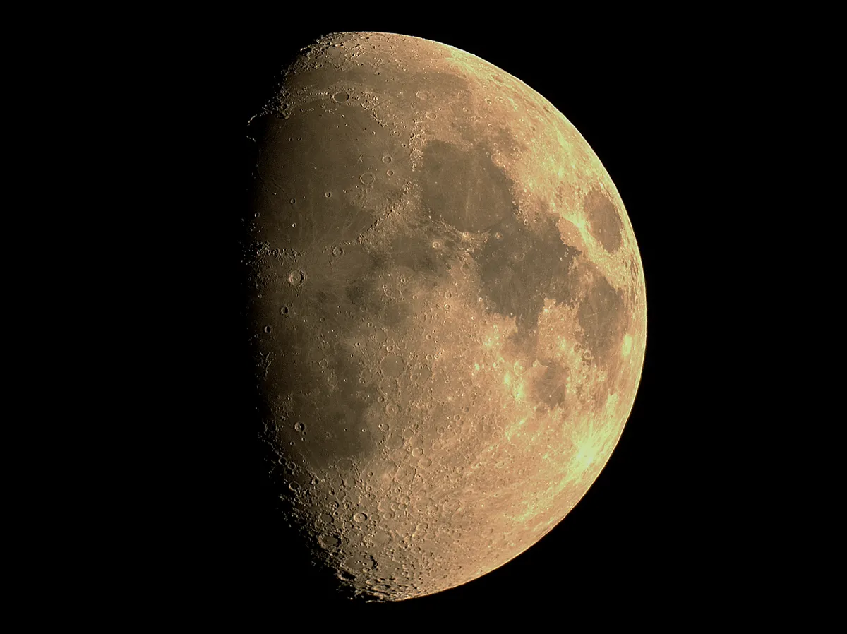 Moon by Richard Woodhouse, Doncaster, UK. Equipment: Nikon D40, Skywatcher Explorer 200PDS, EQ5 Pro GOTO.