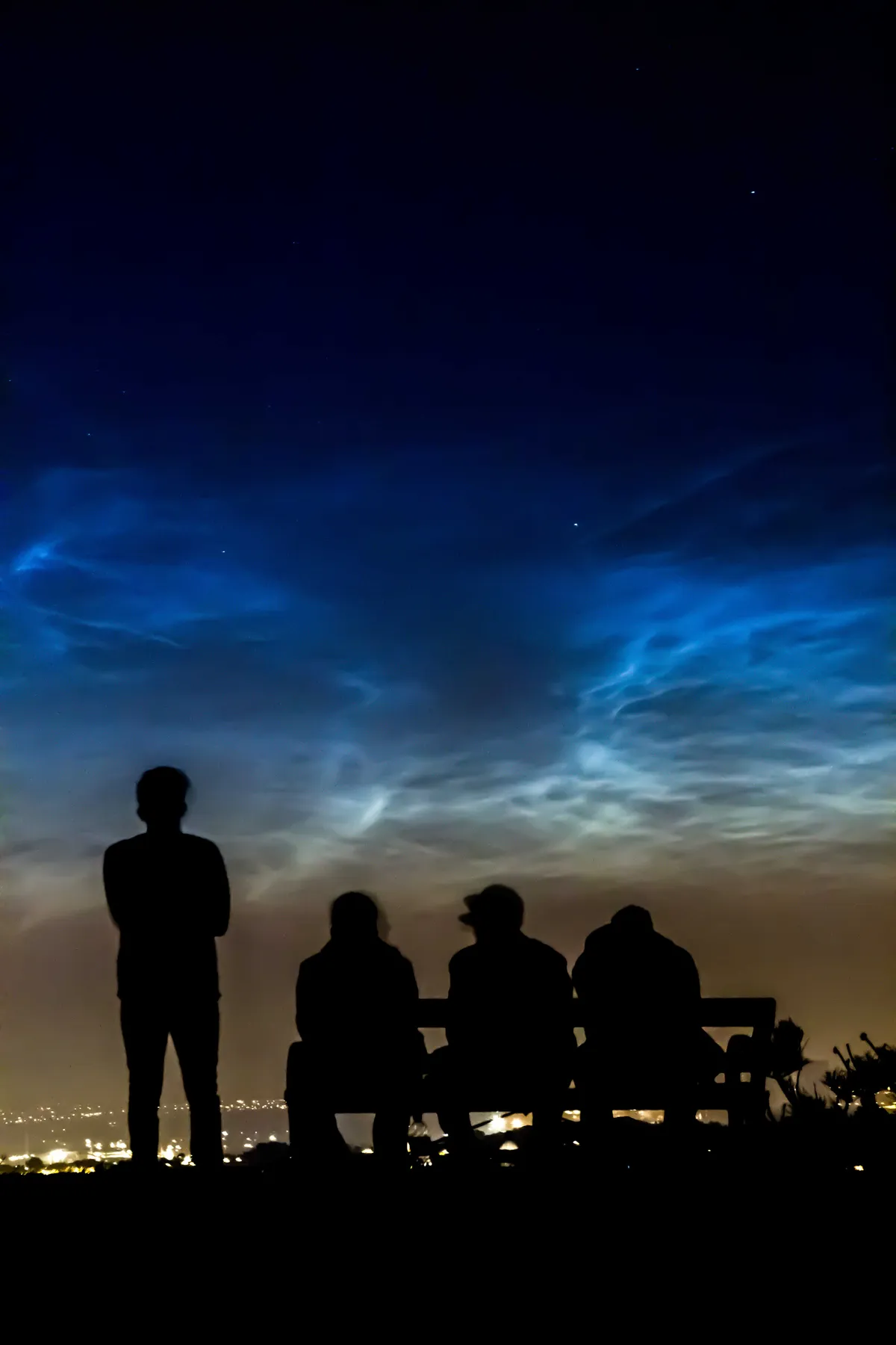 Noctilucent Frodsham by Andrew Davies, Frodsham Hill, Cheshire, UK. Equipment: Canon 600D, 28-105mm