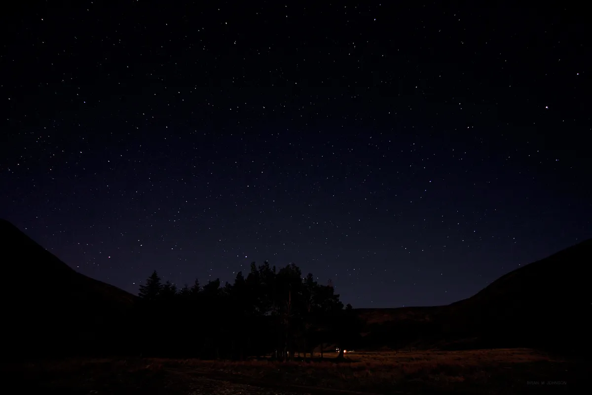 Nightscape Scottish Highlands by Brian.M.Johnson, Scottish Highlands, UK. Equipment: Canon 50D, 24mm Lens, Tripod.