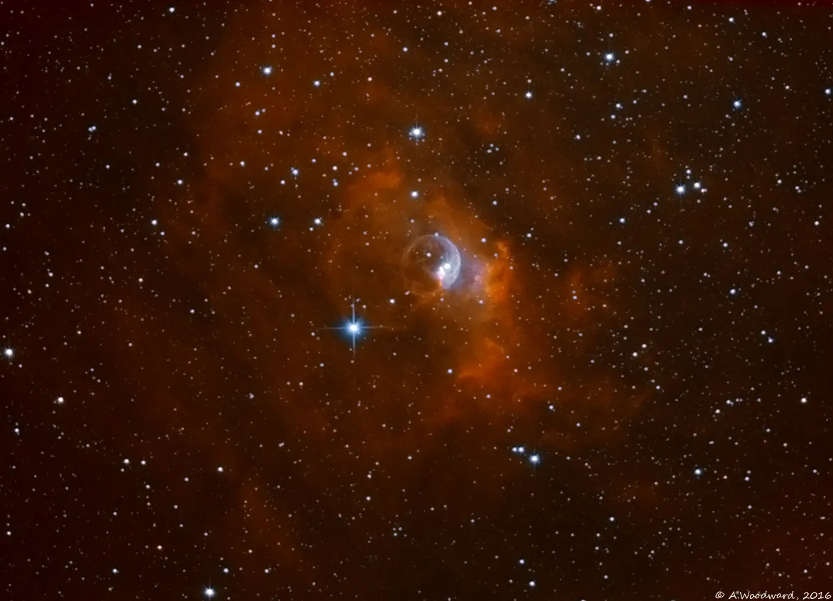 Bubble Nebula - NGC7635 by Alastair Woodward, Derby, UK.