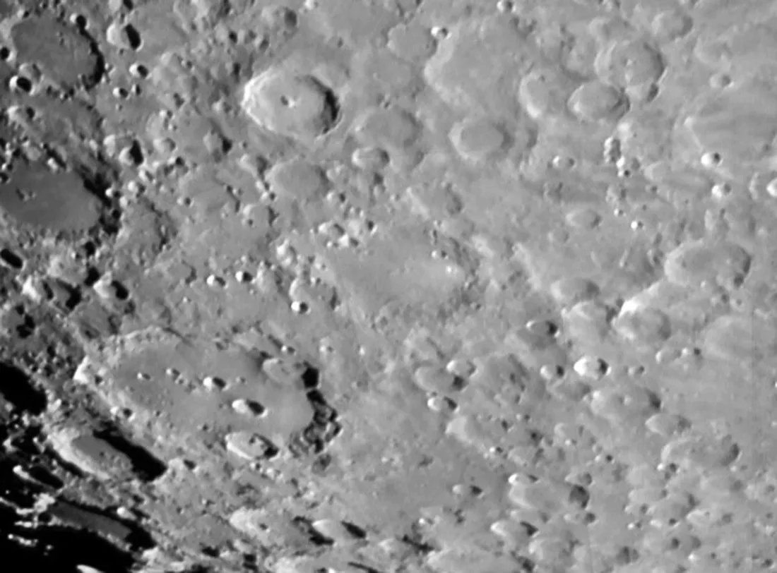 Clavius & Tycho by Alan Stewart, Glenrothes, UK. Equipment: Orion Starshoot IV