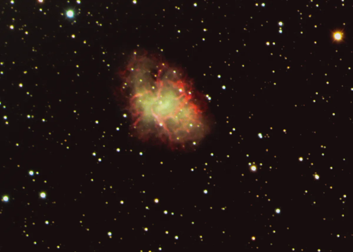 The Crab Nebula Martin Weston, Hertfordshire, UK. Equipment: QSI 660 mono CCD camera, Altair 250TT Ritchey-Chrétien, Sky-Watcher EQ8 mount.