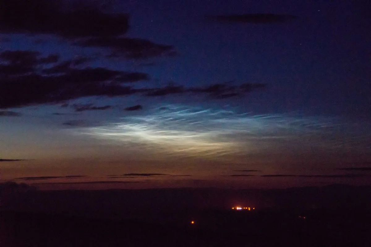 Noctilucent Clouds Wigtownshire by Neil Paice, Wigtownshire, Scotland, UK. Equipment: Sony A5000.