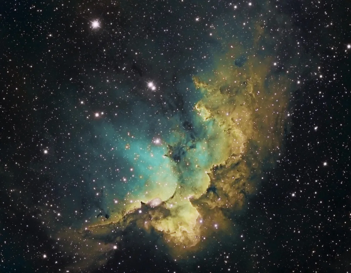 NGC 7380 Wizard Nebula by Duan Yusef, Canvey Island, Essex, UK. Equipment: IK 10