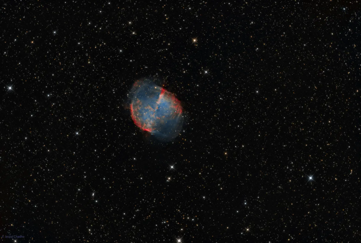 Dumbbell Nebula by Jaspal Chadha, London, UK.