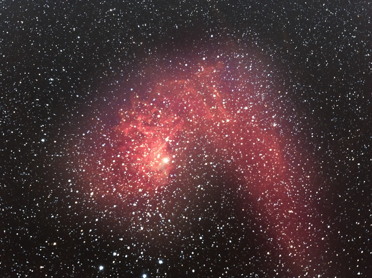 C31 The Flaming Star Nebula by Martin Pyott, St Andrews, UK.