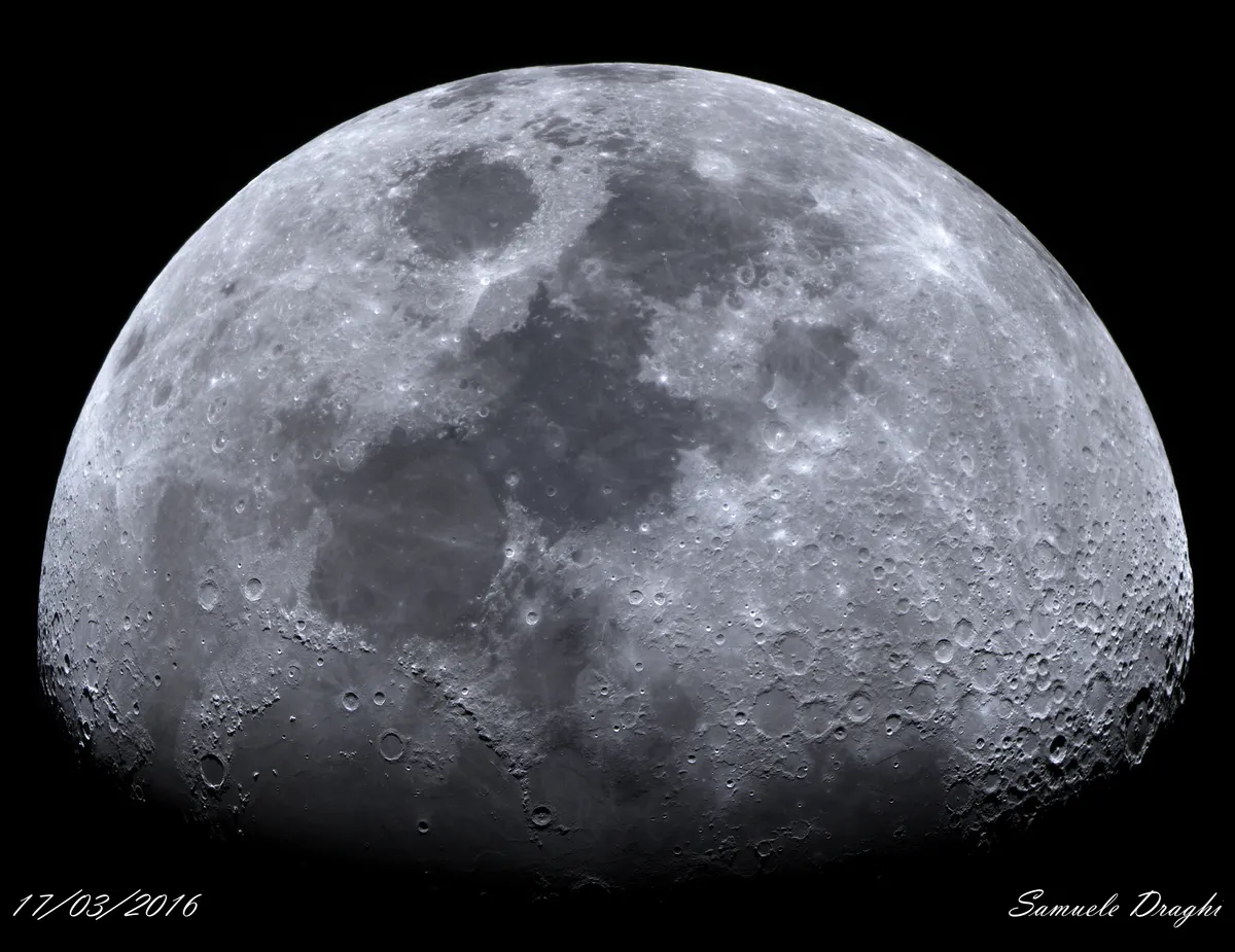 Lunar Mosaic by Samuele Draghi, Saronno, Italy. Equipment: Celestron C8, Barlow 2x, ZWO ASI120 MC-S.