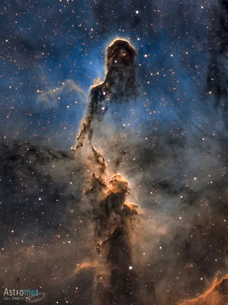 IC 1396 Elephant's Trunk nebula in Narrowband SHO by José, La Jonquera, Girona, Spain.