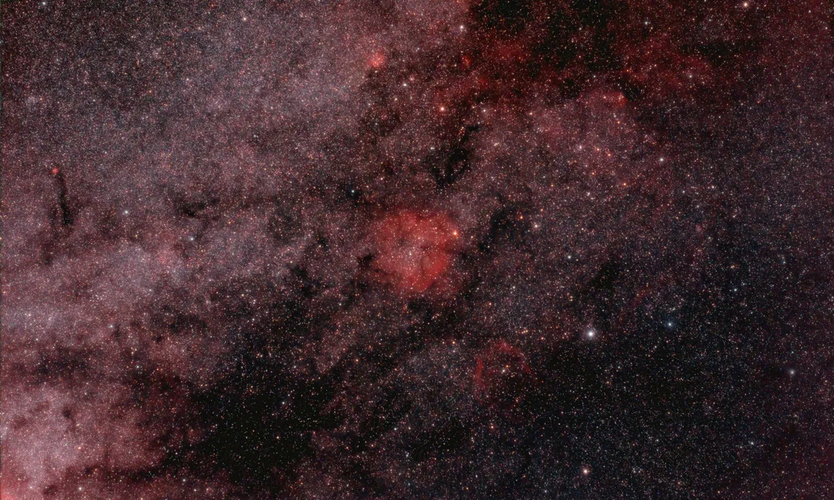 Milky Way centred on IC1396 (Elephants Trunk Nebula) by Martin Bailey, Gnosall, Staffordshire, UK.