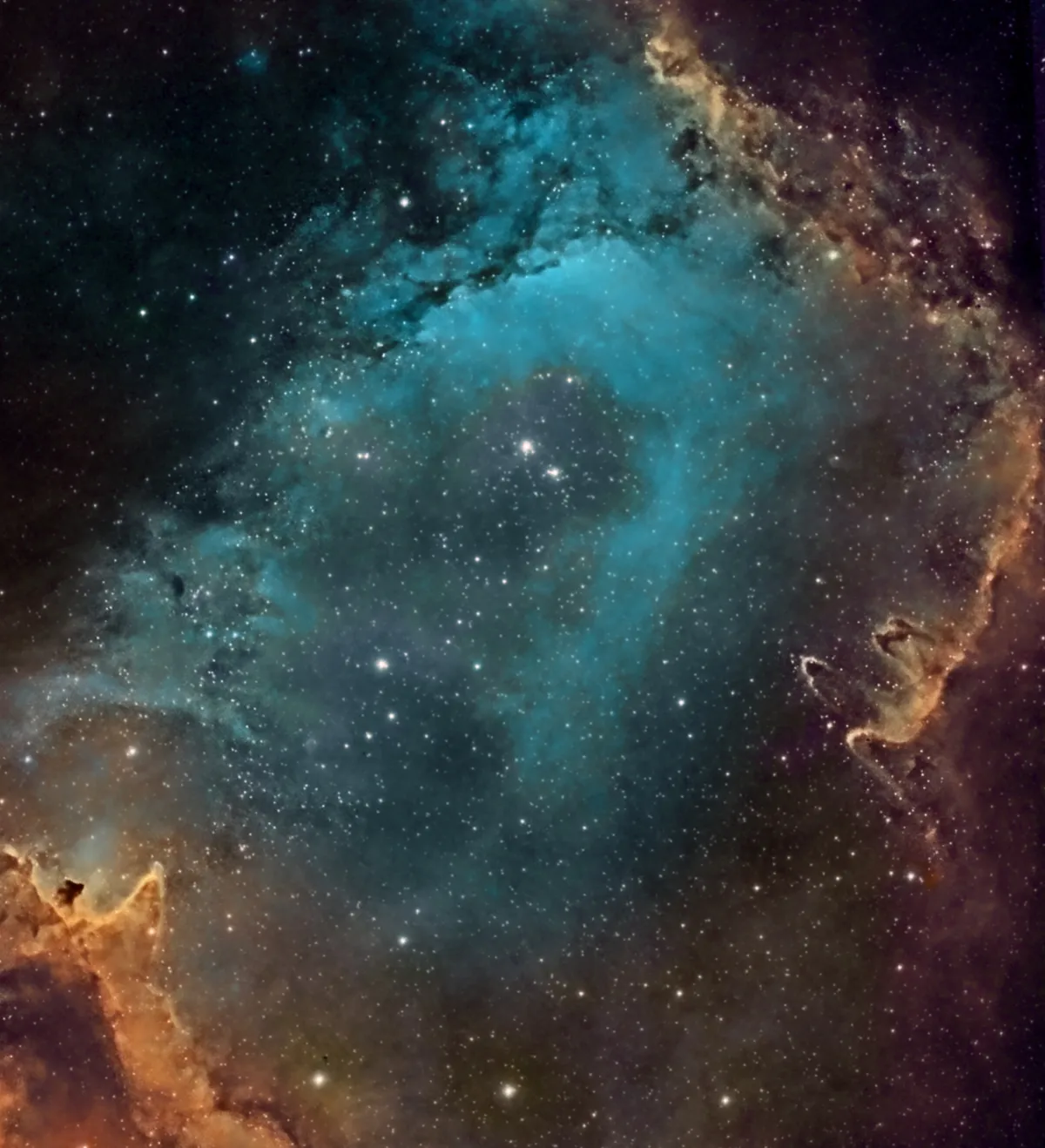 IC 1848 by Peter Goodhew, London, UK. Equipment: Altair Astro Wave 115 ED, QSI 683wsg, AZ-EQ6, Baader narrowband filters.