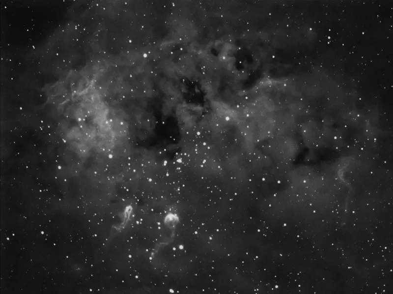 IC410 by Roger B, Whitstable, UK. Equipment: GSO 8