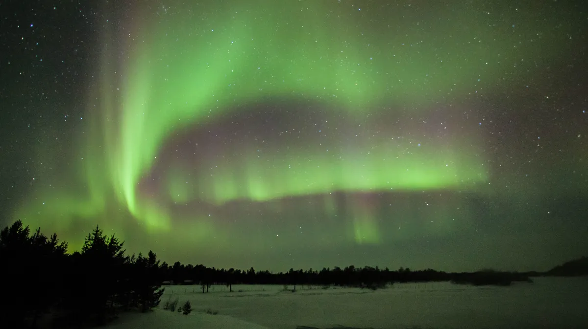 Aurora over Finland by Antony Pedley, Inari, Finland.