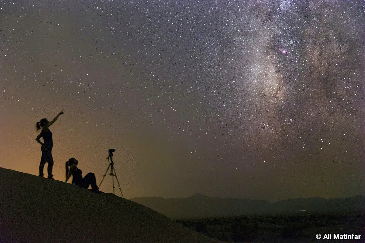 Under Iran Central Desert Night Sky by Ali Matinfar, Mesr Desert, Iran. Equipment: Canon 6D.