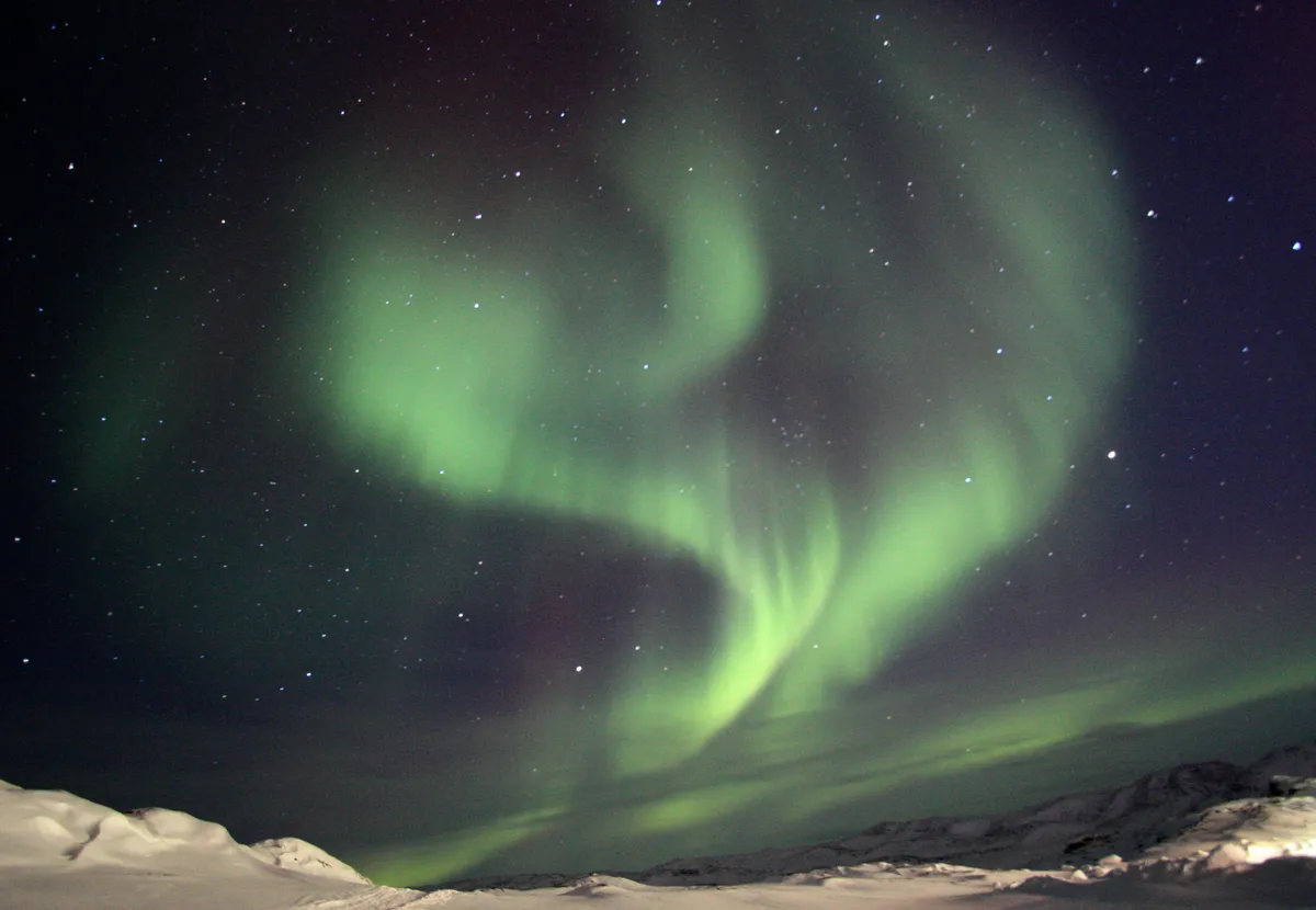 Aurora over Illulisaat by Antony Pedley, Western Greenland.