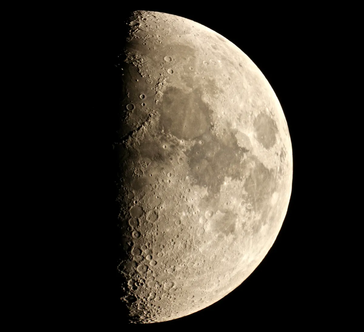 Waxing Gibbous Moon by Sarah & Simon Fisher, Bromsgrove, Worcestershire, UK. Equipment: Canon 600D, Maksutov 127mm.