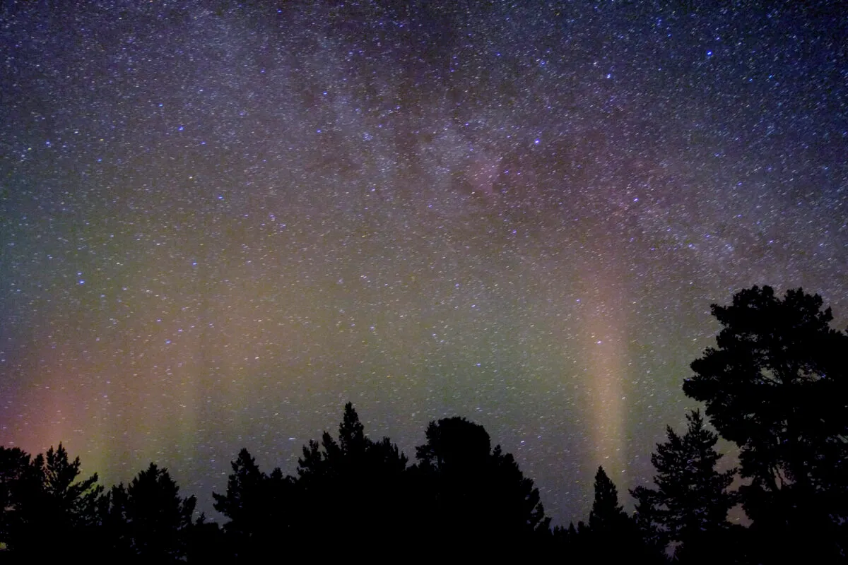 Colorful Aurora Borealis and Milky Way by Bas van Beek, Abisko National Park, Sweden.