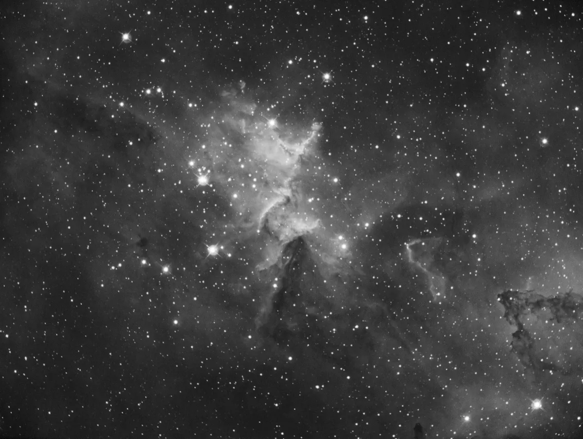 IC1805 Centre of the Heart Nebula by Mark Griffith, Swindon, Wiltshire, UK. Equipment: Teleskop service 12