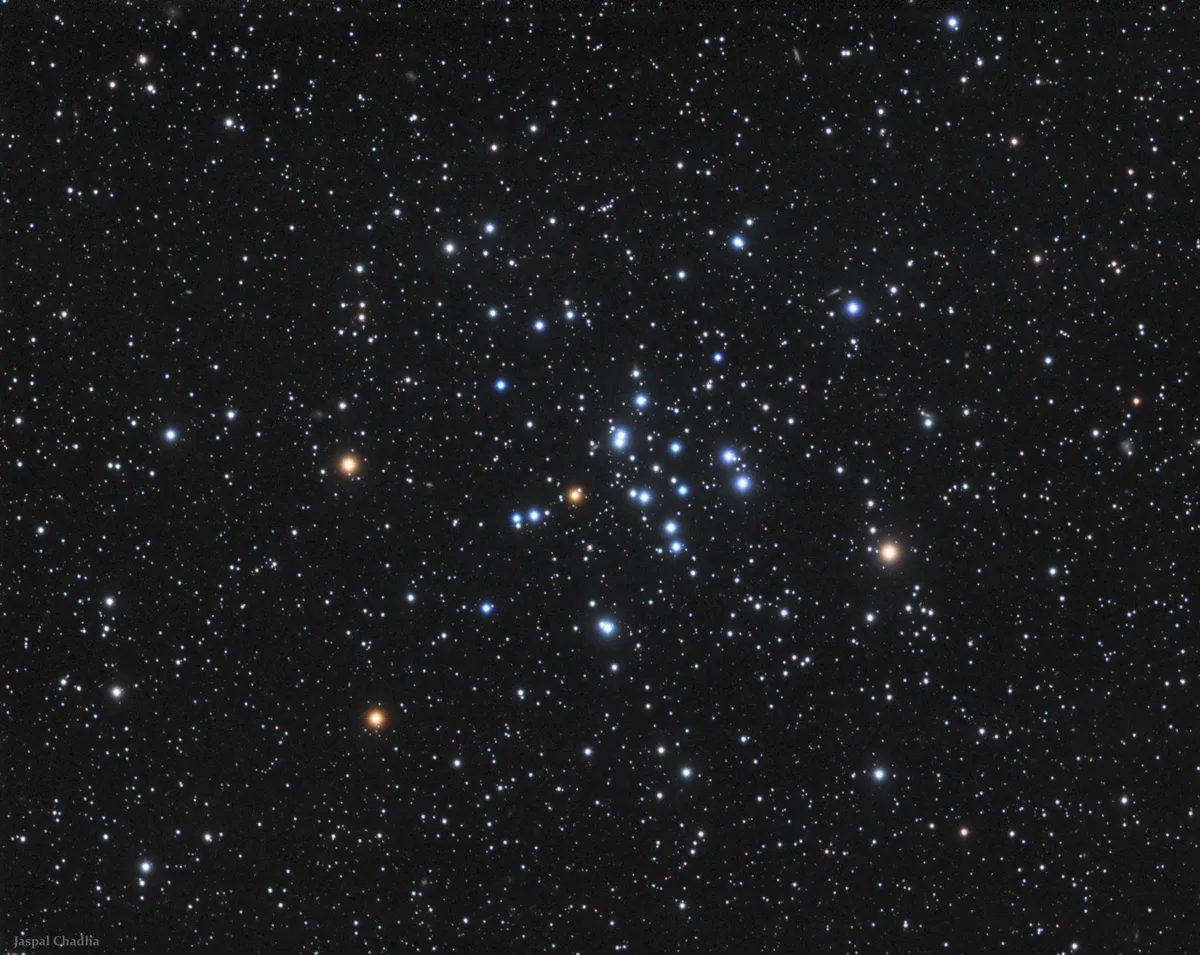 Winter star clusters can be colourful too, like M34, captured here by Jaspal Chadha, London, UK.