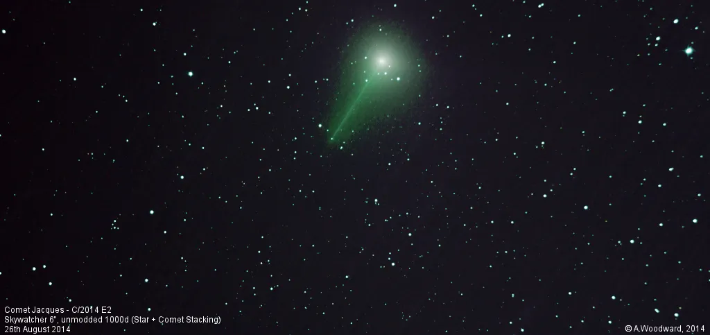 Comet Jacques C/2014 E2 by Alastair Woodward, Derby, UK. Equipment: Skywatcher 6