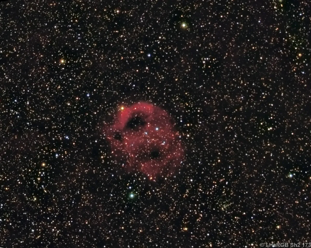 The Phantom nebula Robert Scott, Northumberland, UK. Equipment: QHY9m camera, William Optics Megrez 90mm refractor, Sky-Watcher EQ6 mount.