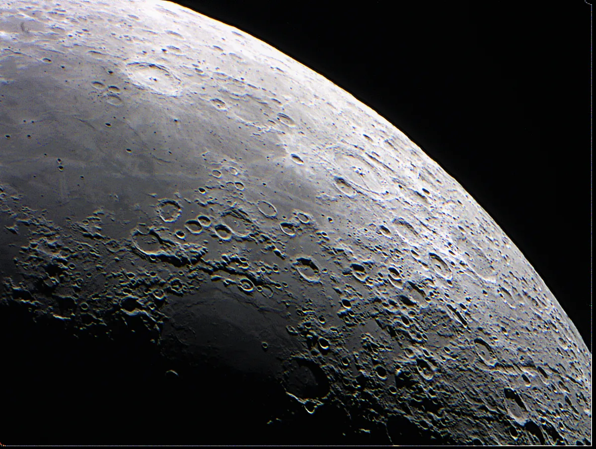 Moon and Horizon 2 by Ronald Piacenti Junior, Norma Observatory, Brasilia-DF, Brazil. Equipment: Orion StarMax 90 Maksutov, Skywatcher AllView Mount, Expanse ASI 120 MC (CMOS)