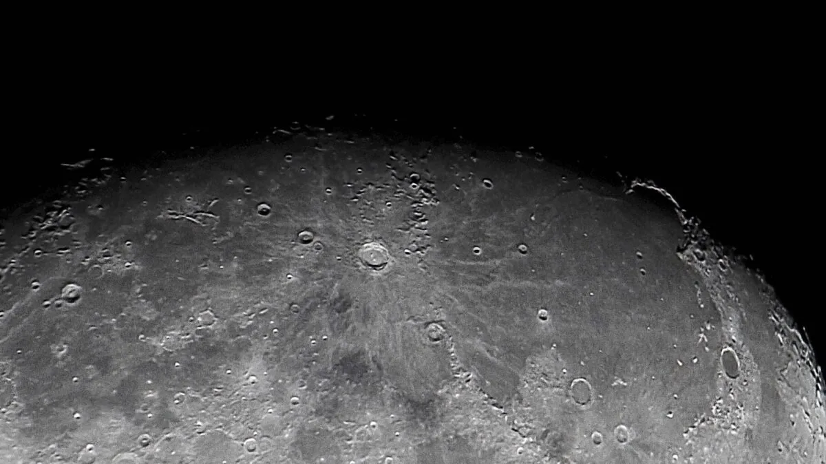 Observing lunar features in detail will reveal the history of the Moon and its battered surface. Credit: Mark Casto