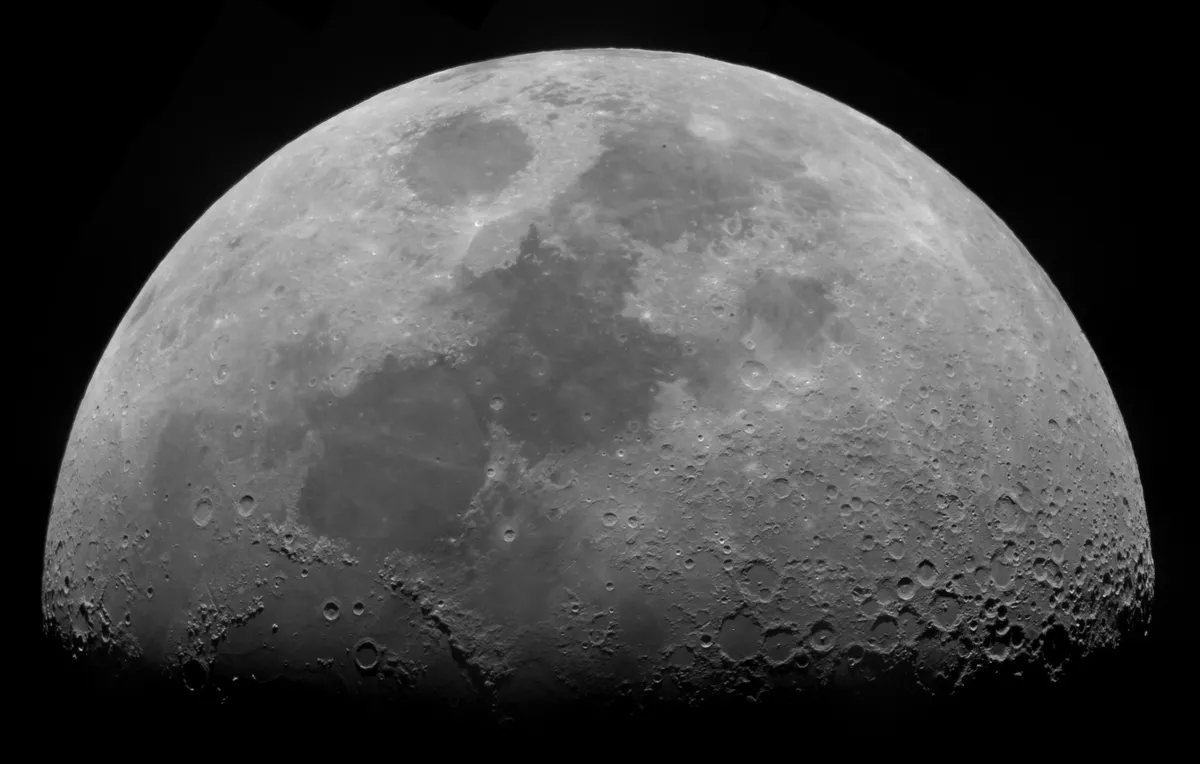 Lunar Mosaic by Samuele Draghi, Saronno, Italy. Equipment: Celestron C8, Barlow 2x, Sony alpha 58.