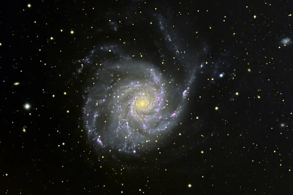 M101 - The Pinwheel Galaxy by Keith Bramley, Pilling, Lancashire, UK.